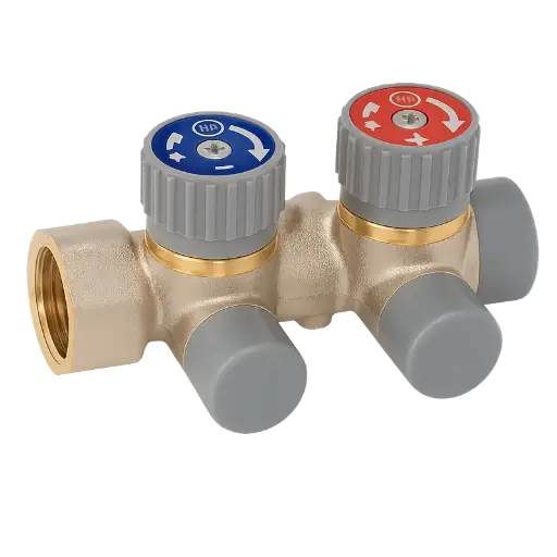 [HB-08206-2] Collettore Nichelato Frontale 2 Vie